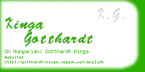 kinga gotthardt business card